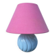 Romantic blue and pink ceramic lamp