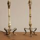 Pair Of Victorian Antique Brass Pullman Railway Carriage Table Lamps