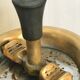 Brass standing ashtray