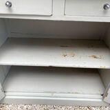 Patinated sideboard 2 drawers and 2 doors