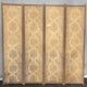 Screen 4 fronts of Indian wood and fabrics and silk at the end of the 19th century