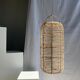 Large lantern-shaped rattan pendant lamp H50 D24