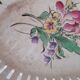 Set of earthenware Lunéville: small plate, oval dish + basket. Openwork edges.