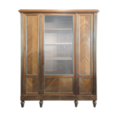 3-door marquetry display case