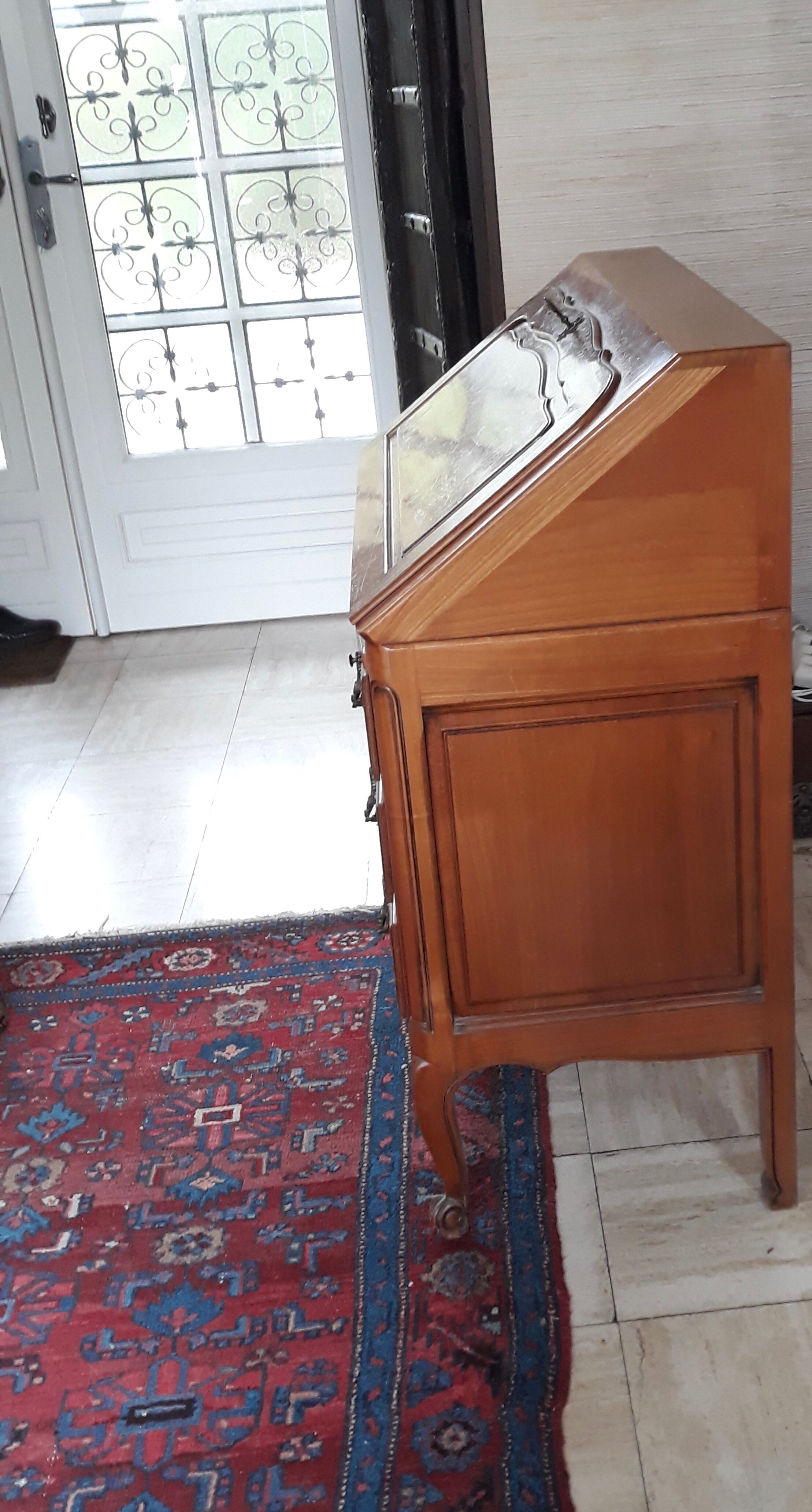 Louis XV-style cherry secretary