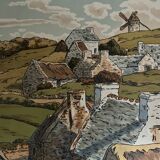 Lithograph by Henri Rivière Aspects of Nature - Le Vallon