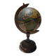 Authentic antique vintage musical globe in wood