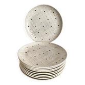 Villeroy & Boch Susanne flat plates, hand-painted decoration, 1960s.