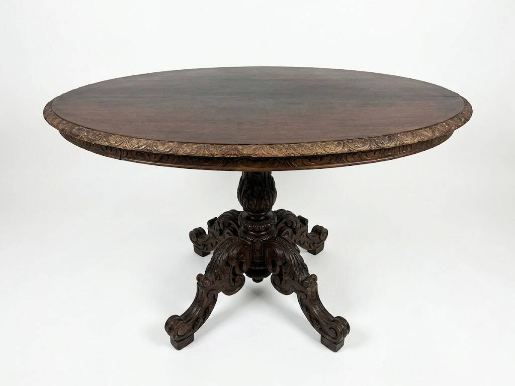 Table de salle à manger ancienne style Henri II