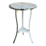 Small side table with an antique finish