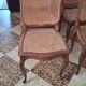 Wooden chairs with caning in Louis XV style