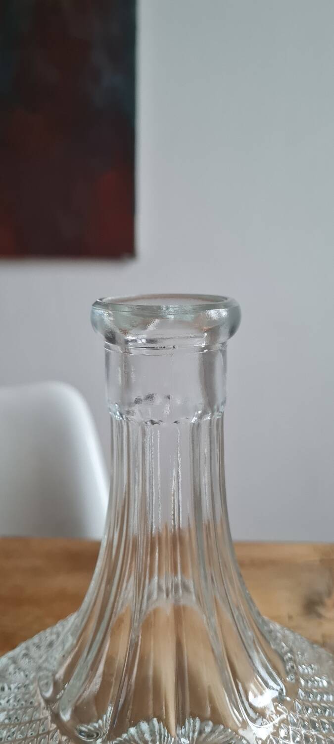 Chiseled decanter