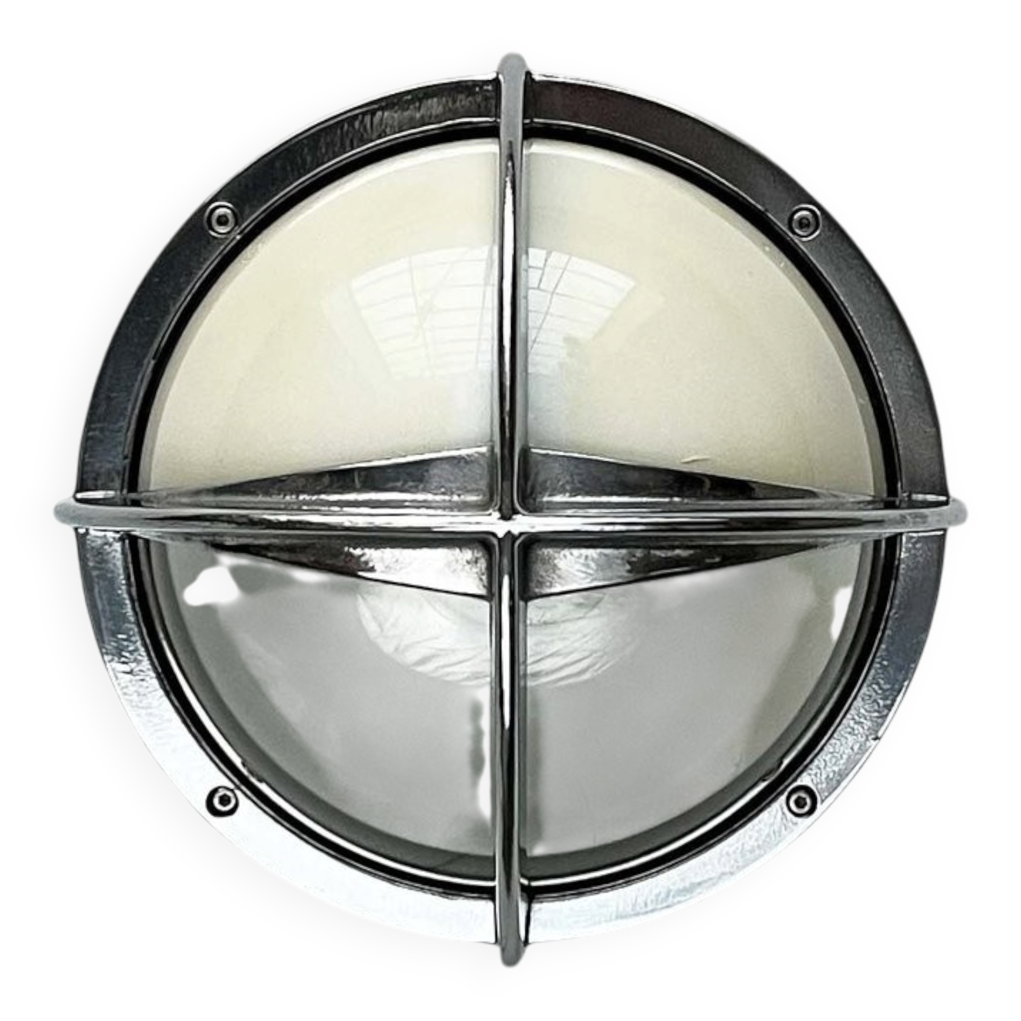 Mid-century Danish metal outdoor wall light model Pirate by Eva Koppel, Nils Koppel, Gert Edstrand for Nordisk Solar, 1960s.
