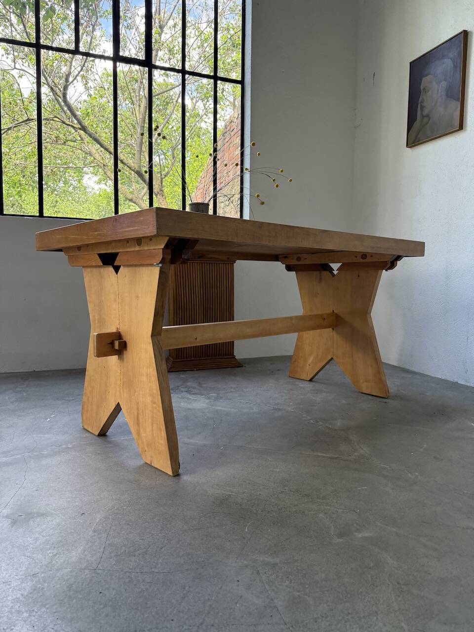 1950s beech mountain furniture table