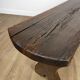 Bench in dark varnished wood