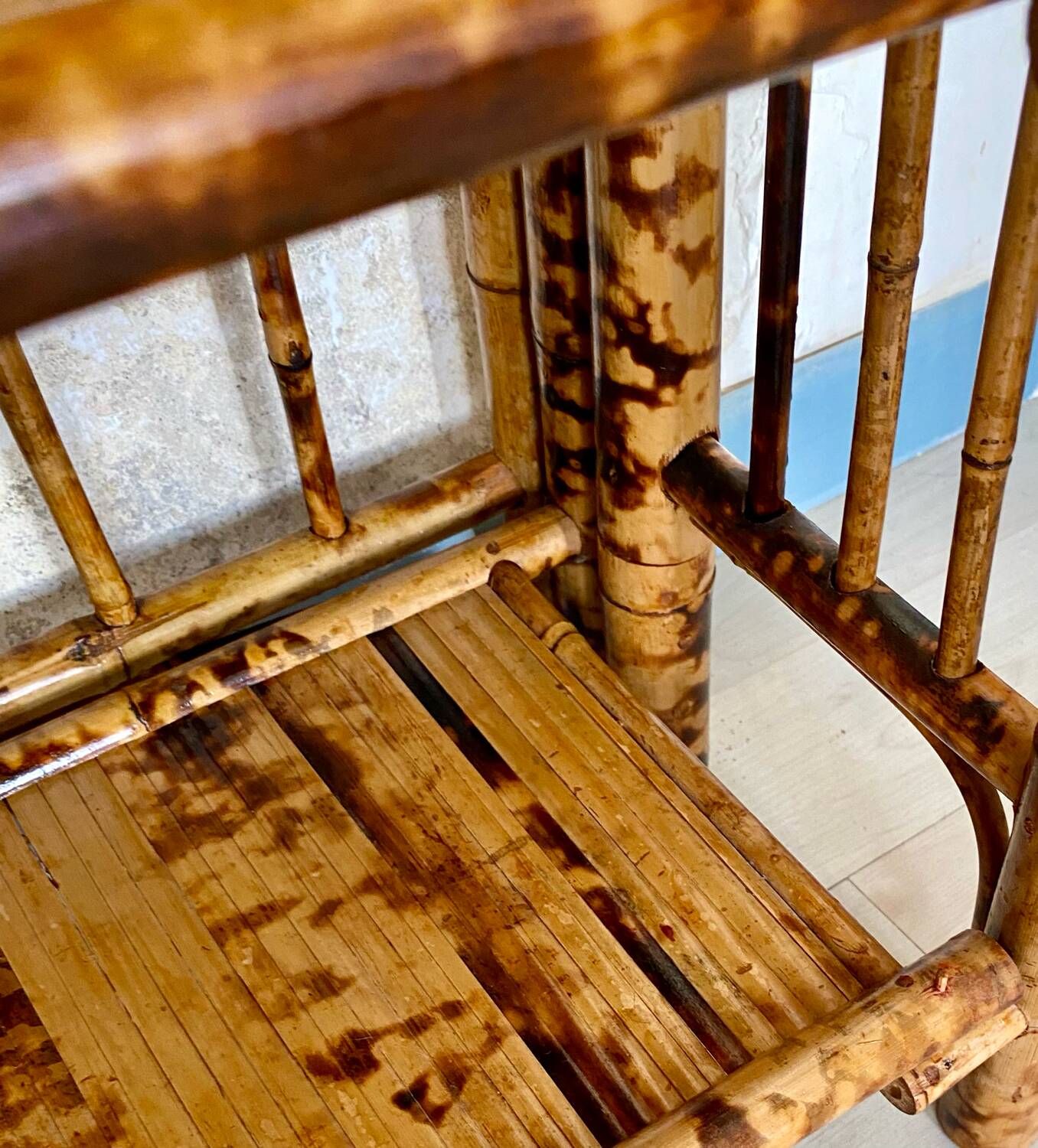 60´s bamboo folding shelf