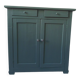 Vintage Parisian sideboard re-enchanted in smoky green