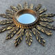 Miroir convexe doré ancien