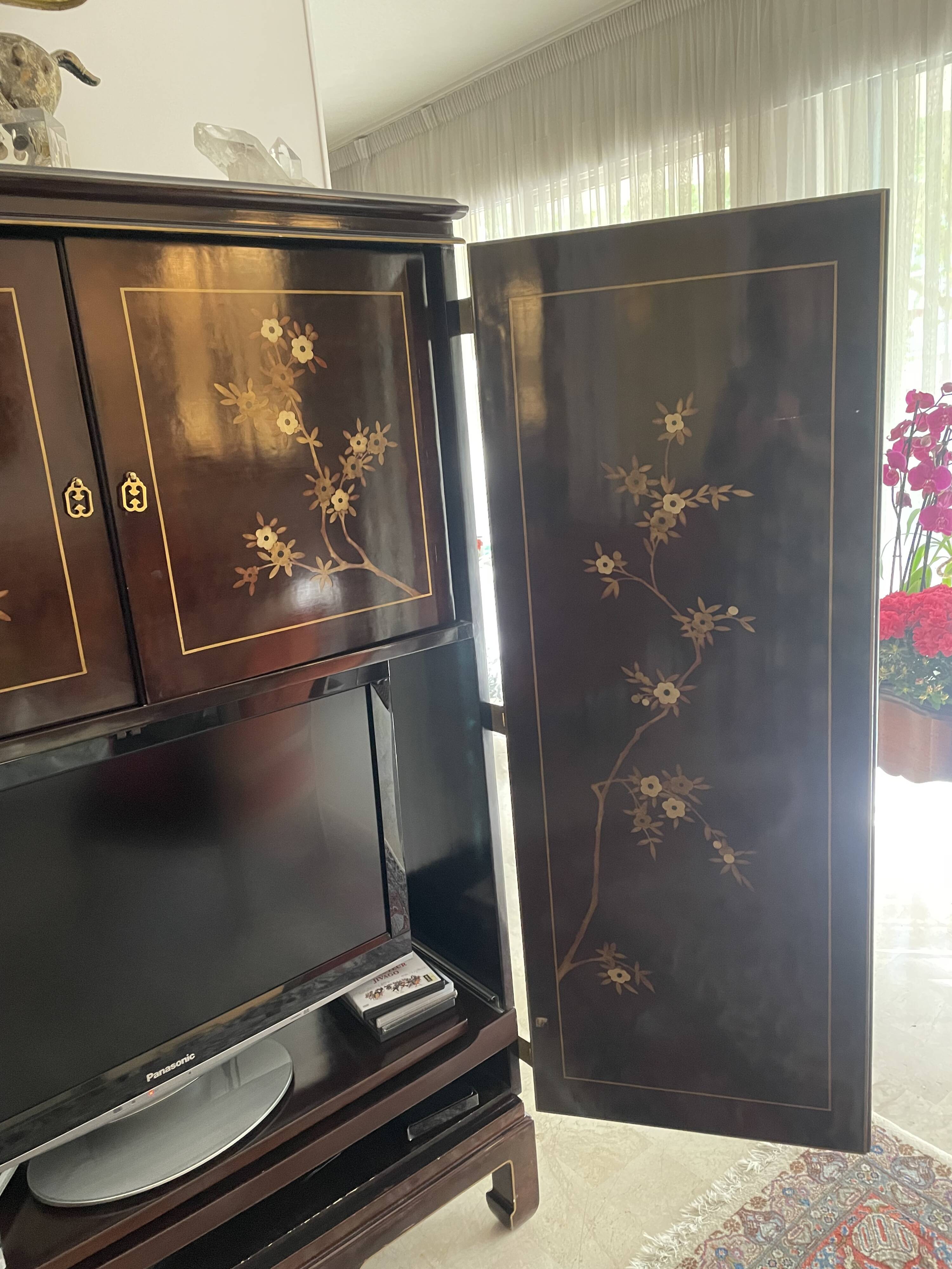 Lacquered TV unit
