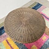 Round wicker coffee table from the 60s