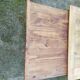 Cherry farm table, turned legs, 2 extensions