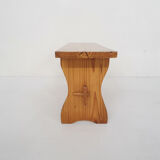 Scandinavian modern pinewood bench, 1960's