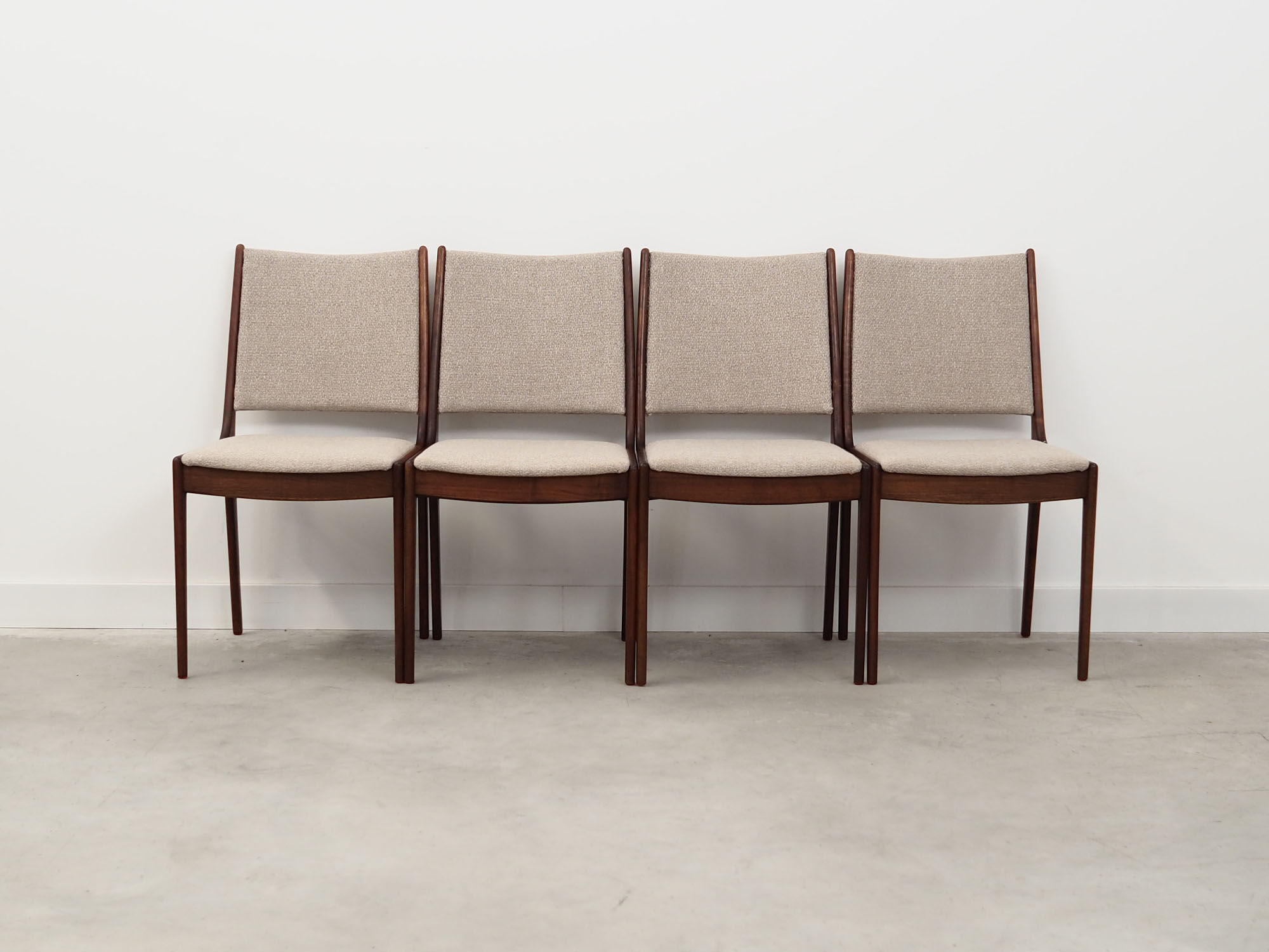 Set of four teak chairs, Danish design, 1970s, designer: Johannes Andersen