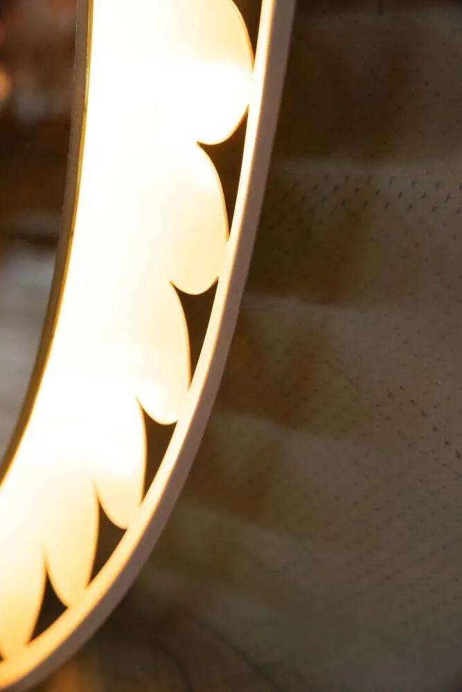 Organic mirror Space Age 1970s Hillebrand