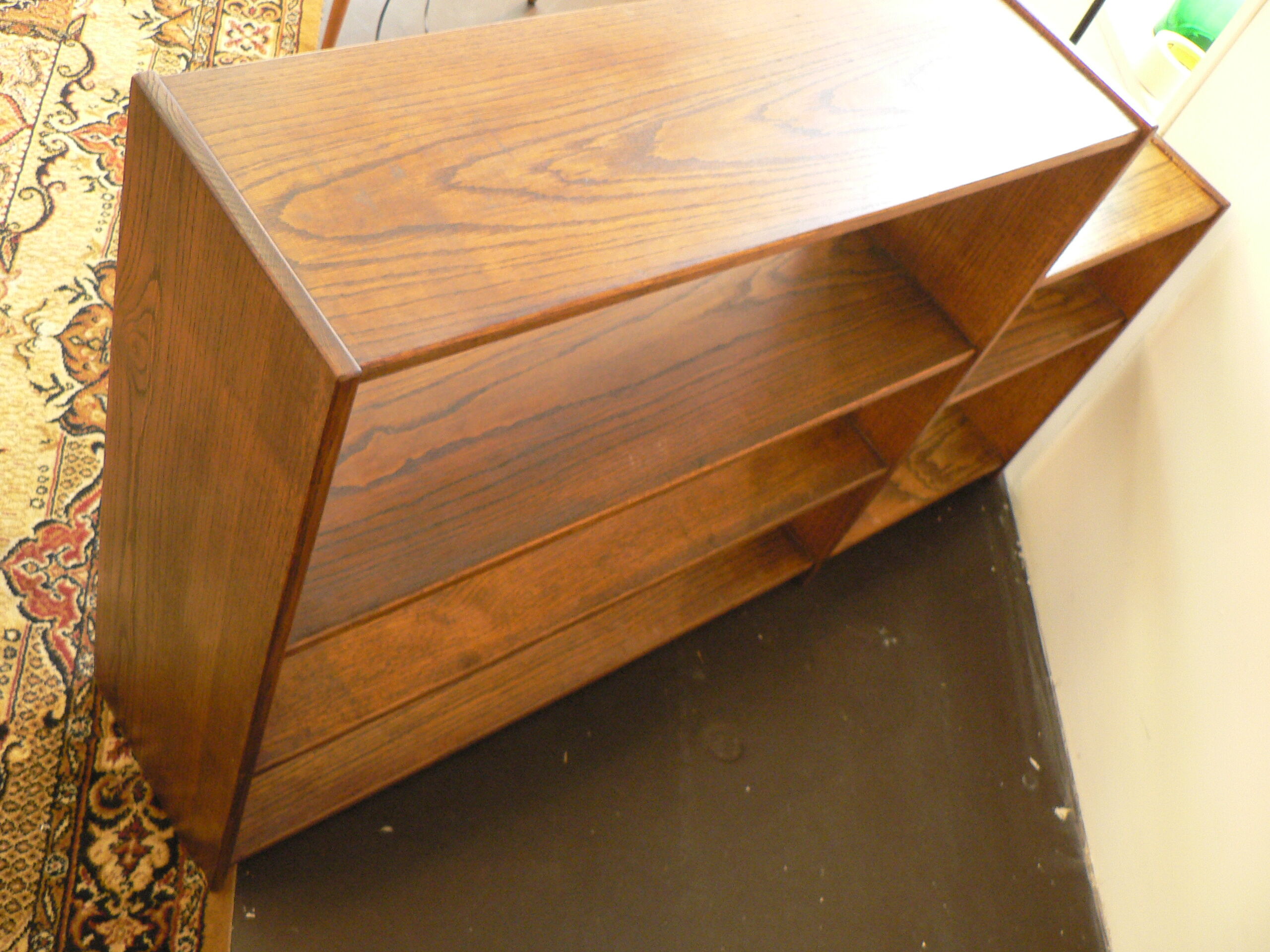 Vintage solid oak shelf