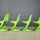 Set of 4 casalino dining chair by Alexander Begge for Casala, 1970s