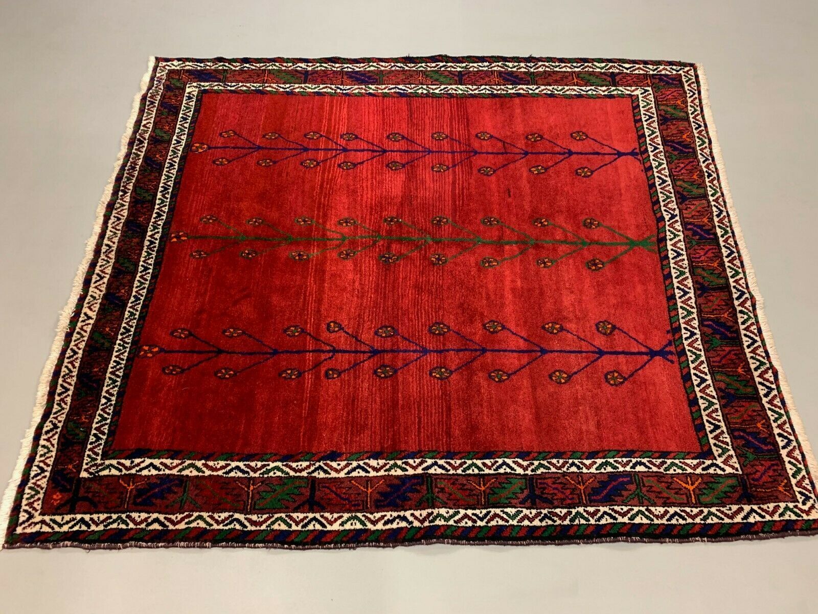 Old tribal zanjan rug 180x160 cm
