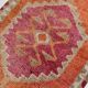 3x10 Pumpkin Orange & Pink Turkish Runner Rug, 96x309Cm