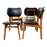 4 chaises scandinaves