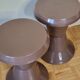 Pair of diabolo stools Giganplast, Italy, Space age