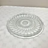 Vintage molded glass pie dish
