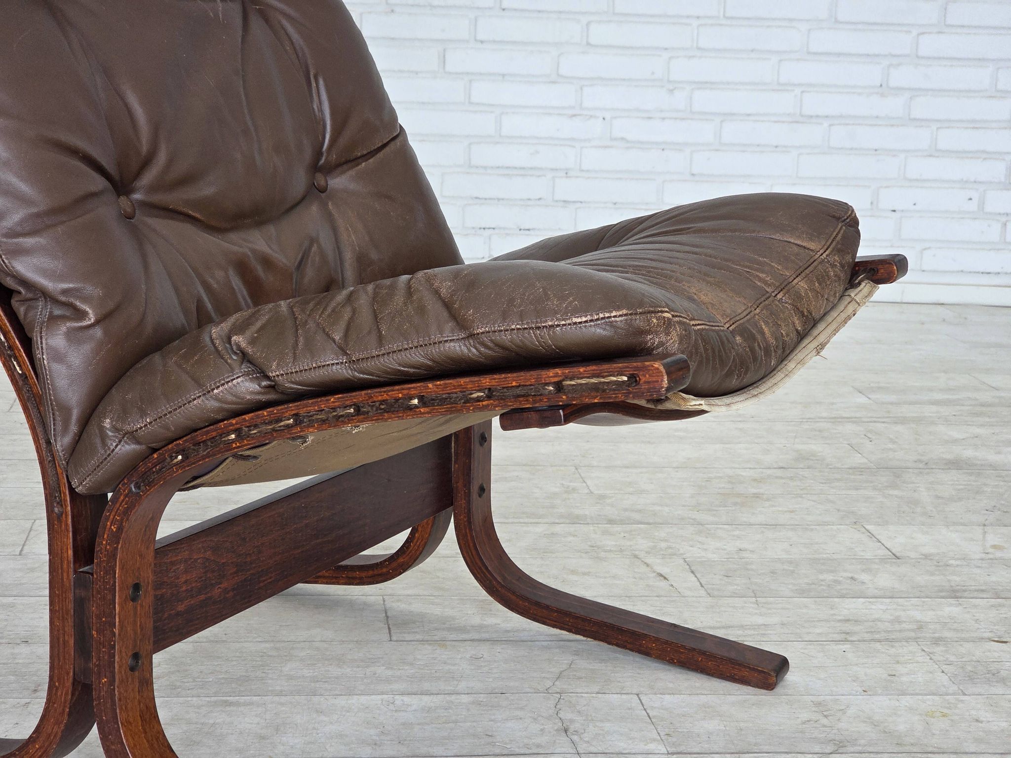 Années 1970, design norvégien par Ingmar Relling, fauteuil, modèle "Siesta".