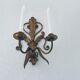 Golden antique wall chandelier