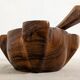 Mortar and its vintage olive wood pestle