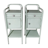Pair of nightstands to hospital mint