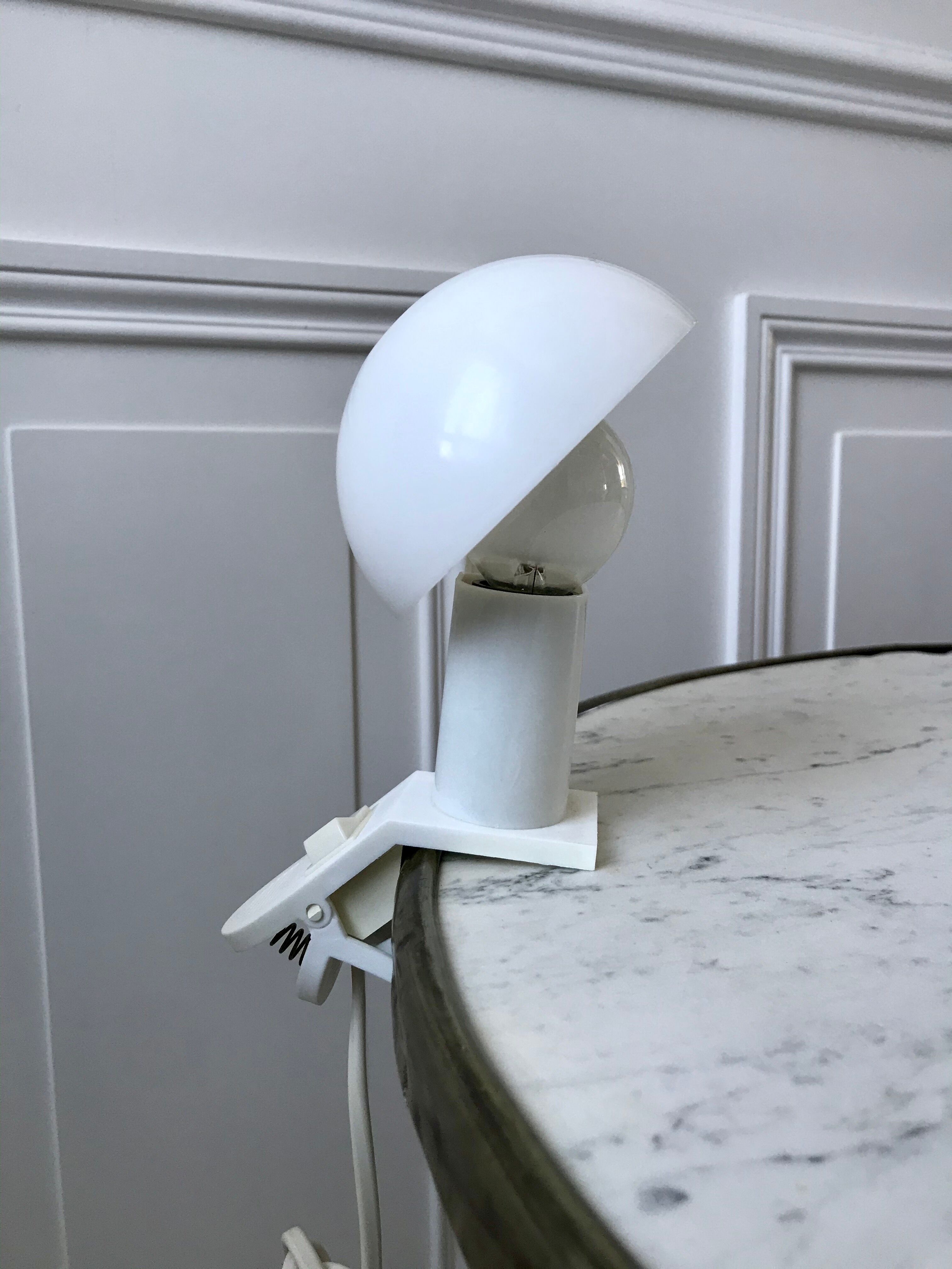 lampe champignon design à pincer Sarlam années 70