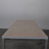 Bagutta Table and Aluminum Chairs by Opera Design for Ycami, 1980s, Set of 13