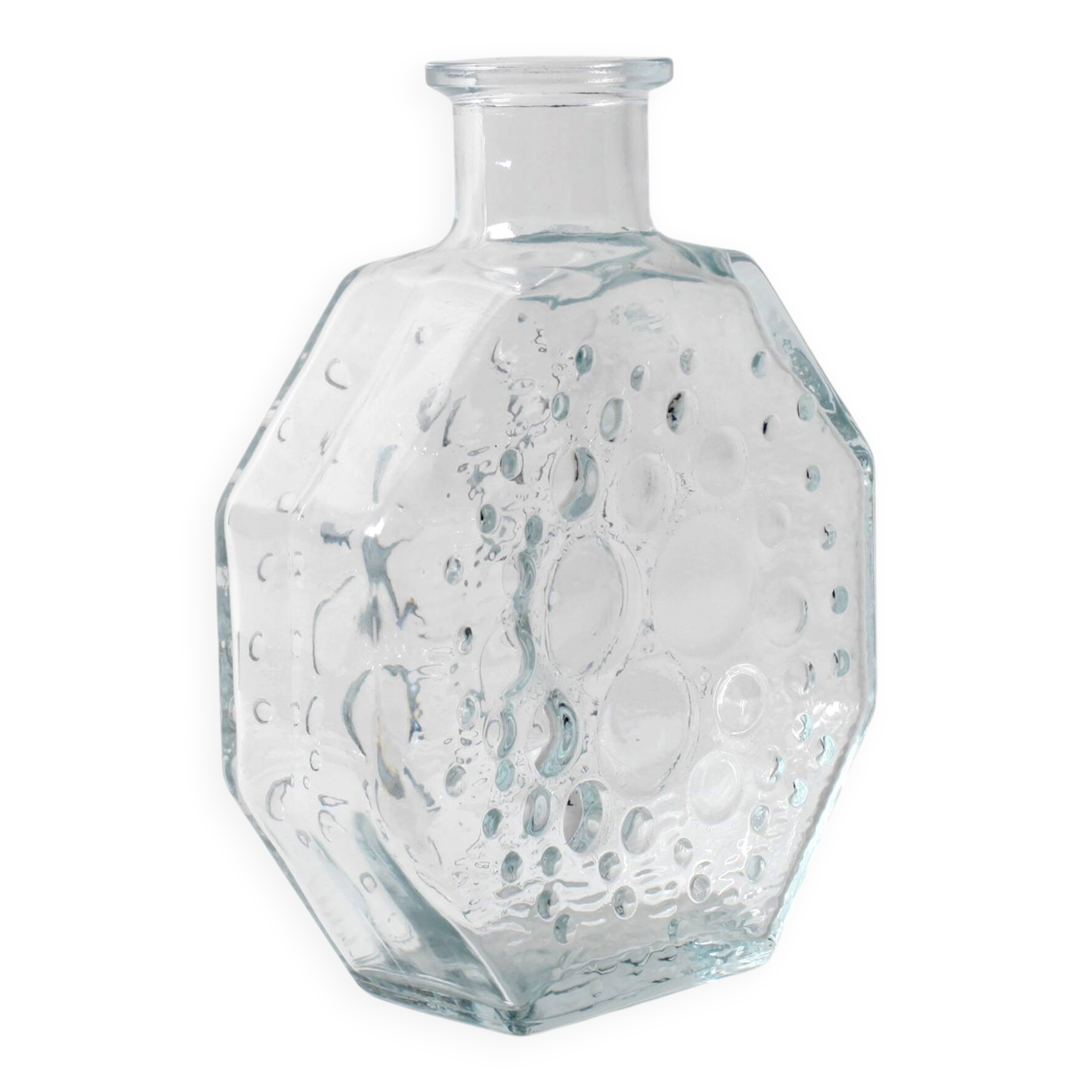 Mid-century Clear Stella Polaris Vase by Nanny Still for Riihimäki / 1967