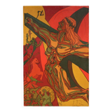 Surrealist Italian painting Crucifixion from the 20th century