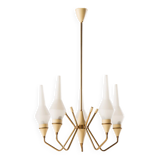 Italian mid-century chandelier in brass, 1950s