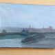 Oil painting on canvas view of Florence San Frediano early 1900