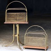 Irresistible victorian s. hall rotating magazine rack.