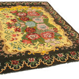 Handwoven Vintage Flatweave Brown Kilim 200 cm x 246 cm - 23362