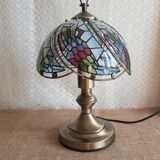 Tactile tiffany style table lamp - vintage