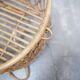 Vintage rattan cradle