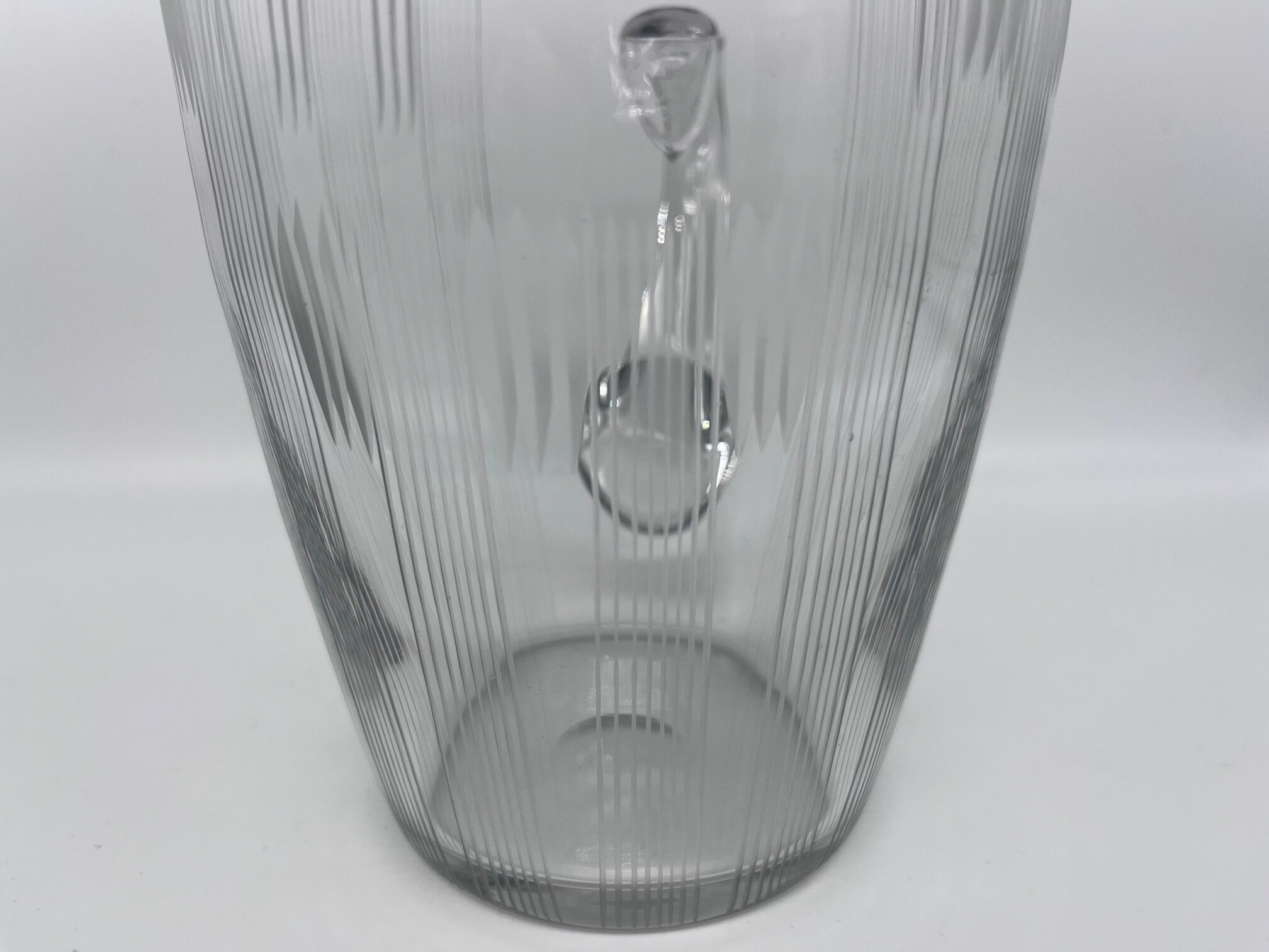 50s chiseled glass pitcher
